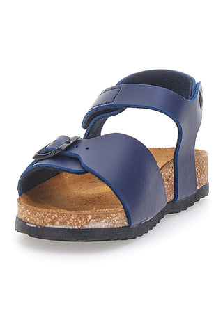 Blaue Sandalen mit Schnalle und verstellbarem Riemen Pittarello Bio 257A080SR