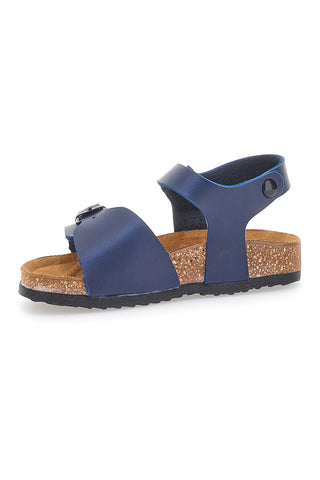 Sandali blu con fibbia e cinturino regolabile Pittarello Bio 257A080SR