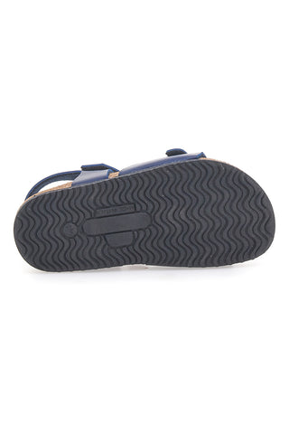 Sandali blu con fibbia e cinturino regolabile Pittarello Bio 257A080SR