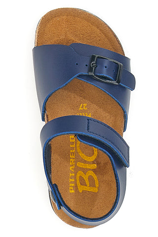 Sandali blu con fibbia e cinturino regolabile Pittarello Bio 257A080SR