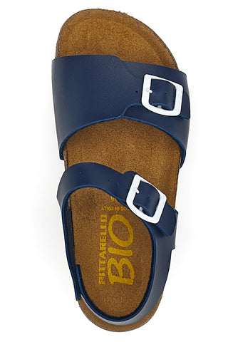 Sandali blu con cinturini Made in Italy Pittarello Bio 257A066SR