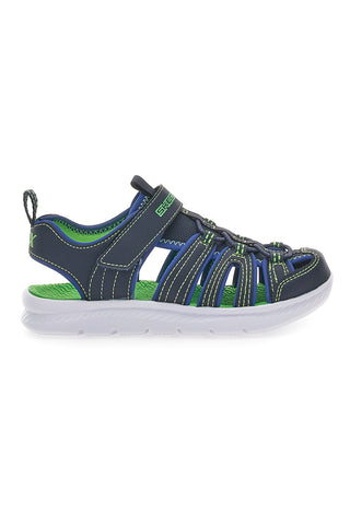 Sandali blu sportivi con chiusura a strappo Skechers C-Flex Sandal 2 Heart Blast
