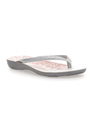 Graue Flip-Flops mit Glitzerdetails und anatomischer Sohle Inblu 50 SY