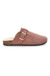 Pantofole rosa con fibbia e interno con pelo Pittarello Love 1071