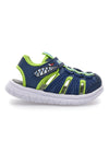 Sandali blu e verdi con strappo Pitt kids K25506