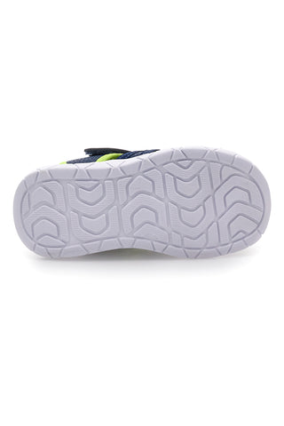 Sandali blu e verdi con strappo Pitt kids K25506
