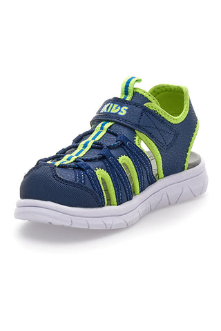 Blaue und grüne Sandalen mit Riemen Pitt Kinder K25506