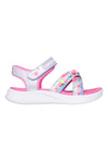 Sandali rosa con stampa tie dye Skechers Jumpsters Sandal Tie Dye Bffs