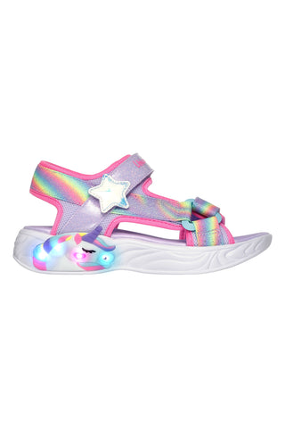 Sandali lilla con luci Skechers Dreamy Unicorns