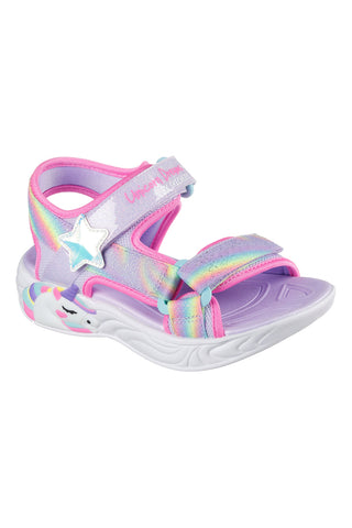Lila Sandalen mit Lichtern Skechers Dreamy Unicorns
