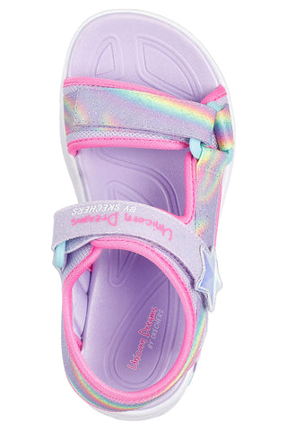 Lila Sandalen mit Lichtern Skechers Dreamy Unicorns