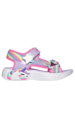 Lila Sandalen mit Lichtern Skechers Dreamy Unicorns