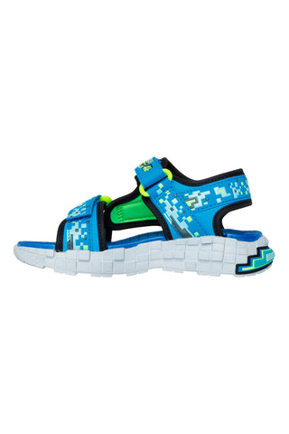 Blaue Sportsandalen mit Grafikdruck Skechers Mega-Splash 4K