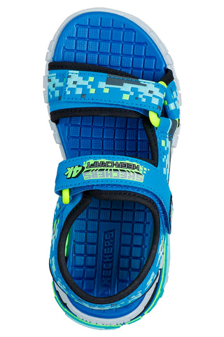 Blaue Sportsandalen mit Grafikdruck Skechers Mega-Splash 4K
