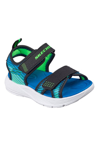 Sandali neri sportivi leggeri Skechers Microspec-Splash