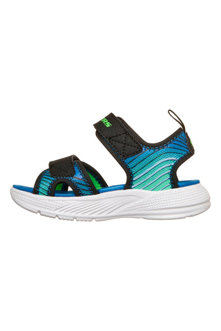 Sandali neri sportivi leggeri Skechers Microspec-Splash