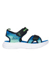 Sandali neri sportivi leggeri Skechers Microspec-Splash