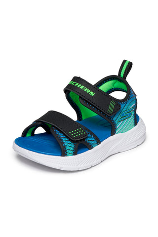 Sandali neri sportivi leggeri Skechers Microspec-Splash