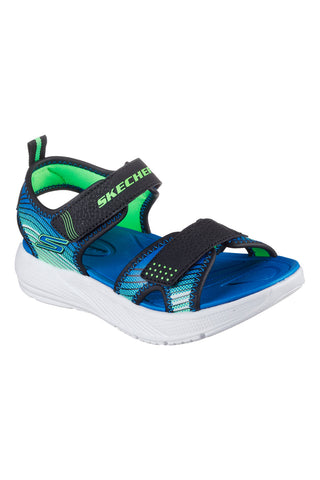 Sandali neri sportivi leggeri Skechers Microspec-Splash