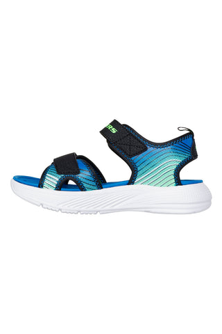 Sandali neri sportivi leggeri Skechers Microspec-Splash