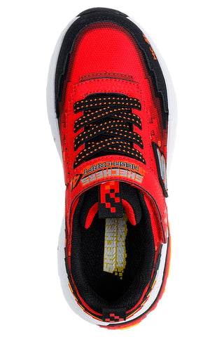 Sneakers da bambino rosse pixel Skechers MEGA CRAFT 4K