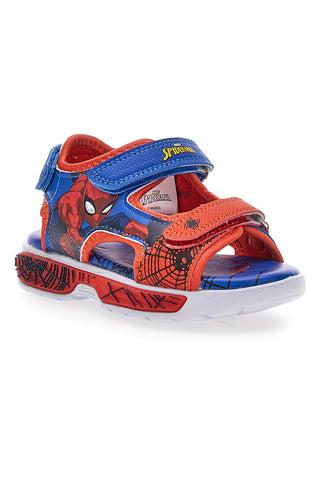 Blaue und rote Sandalen mit Lichtern Spiderman M14485
