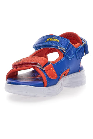 Blaue und rote Sandalen mit Lichtern Spiderman M14485