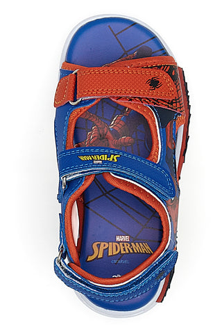 Blaue und rote Sandalen mit Lichtern Spiderman M14485