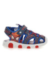 Blaue und rote Sandalen mit Lichtern Spiderman M14615