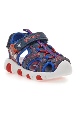 Blaue und rote Sandalen mit Lichtern Spiderman M14615