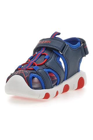 Blaue und rote Sandalen mit Lichtern Spiderman M14615