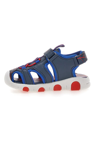 Blaue und rote Sandalen mit Lichtern Spiderman M14615