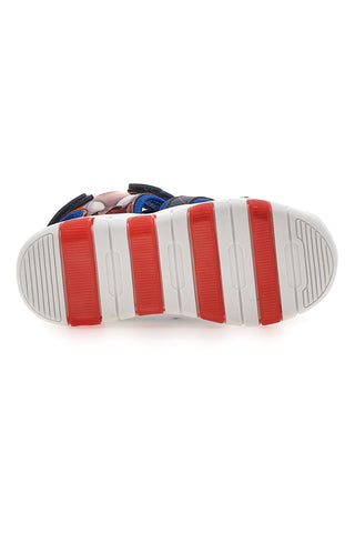 Blaue und rote Sandalen mit Lichtern Spiderman M14615