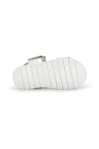 Sandali primi passi bianchi con cuoricini Pitt kids 392616S