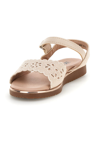Sandali beige traforato cinturino regolabile Pitt kids 392630S