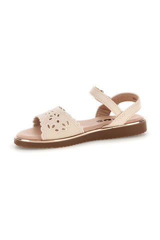 Sandali beige traforato cinturino regolabile Pitt kids 392630S
