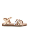 Sandali beige con cinturini glitterati Pitt kids 392634S