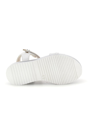 Weiße Sandalen mit Riemen mit Strasssteinen Pitt Kinder 392629S