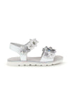 Weiße Sandalen mit Blumen und Riemenverschluss Laura Biagiotti AG1790416872