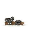 Sandali verde con stampa dinosauri strappi in velcro Pitt kids 40006ndn