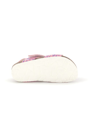 Sandalo Rosa con Stampa Cuori e Plantare in Sughero Pitt Kids 45289CUV
