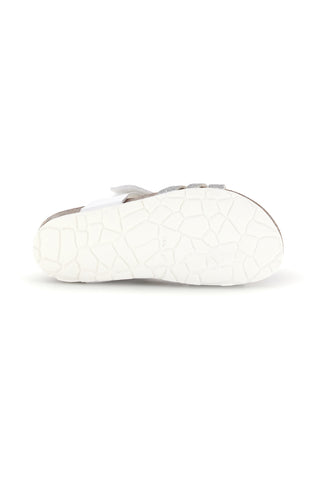 Sandali bianchi con strappi e applicazione Pitt kids 45266TWV