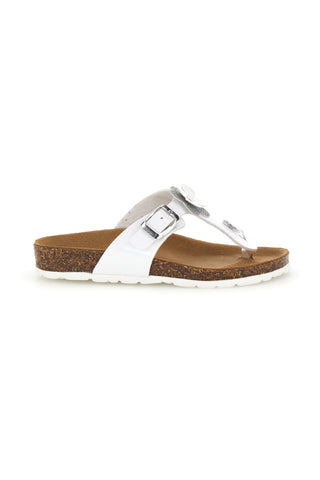 Sandali bianchi con fibbia e applicazione Pitt kids 45261GVW