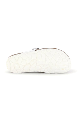 Weiße Sandalen mit Schnalle und Applikation Pitt Kinder 45261GVW