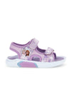 Fliederfarbene Sandalen mit Riemen Frozen D4310752T