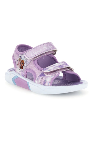 Fliederfarbene Sandalen mit Riemen Frozen D4310752T