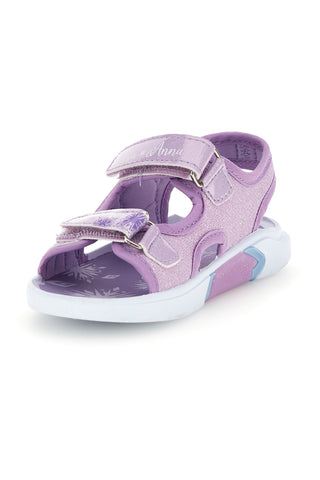 Fliederfarbene Sandalen mit Riemen Frozen D4310752T
