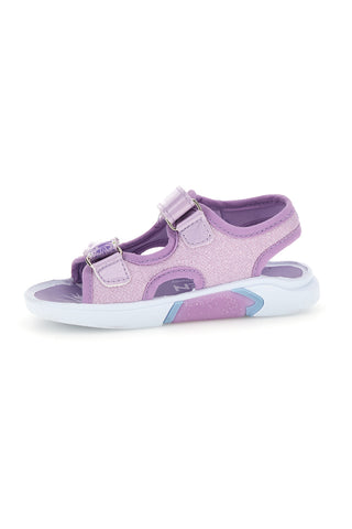 Fliederfarbene Sandalen mit Riemen Frozen D4310752T