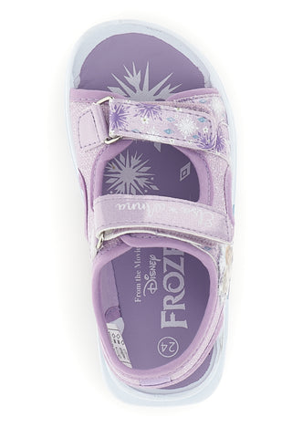 Fliederfarbene Sandalen mit Riemen Frozen D4310752T