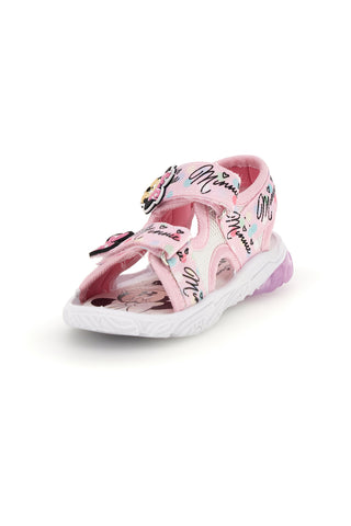 Rosa Sandalen mit Riemen und Lichter Minnie D3010791T10